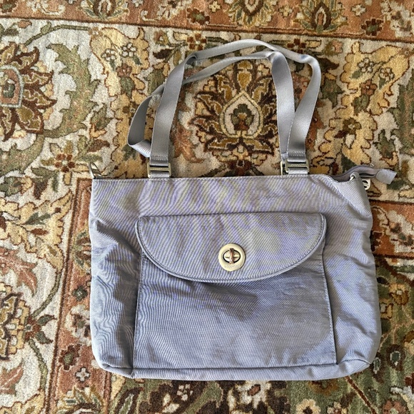 Baggallini La Paz Mushroom/Taupe Shoulder Handbag Purse - Picture 1 of 4